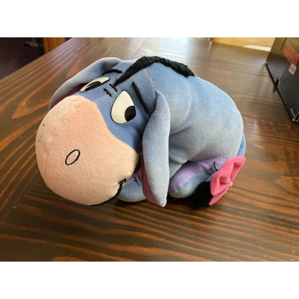 Disney Mattel Arcotoys Eeyore Plush Stuffed Animal Toy 10 inches Blue‎ Pink